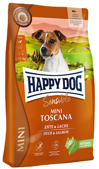 Preview of Happy Dog Sensible Mini Toscana Duck & Salmon 10 kg