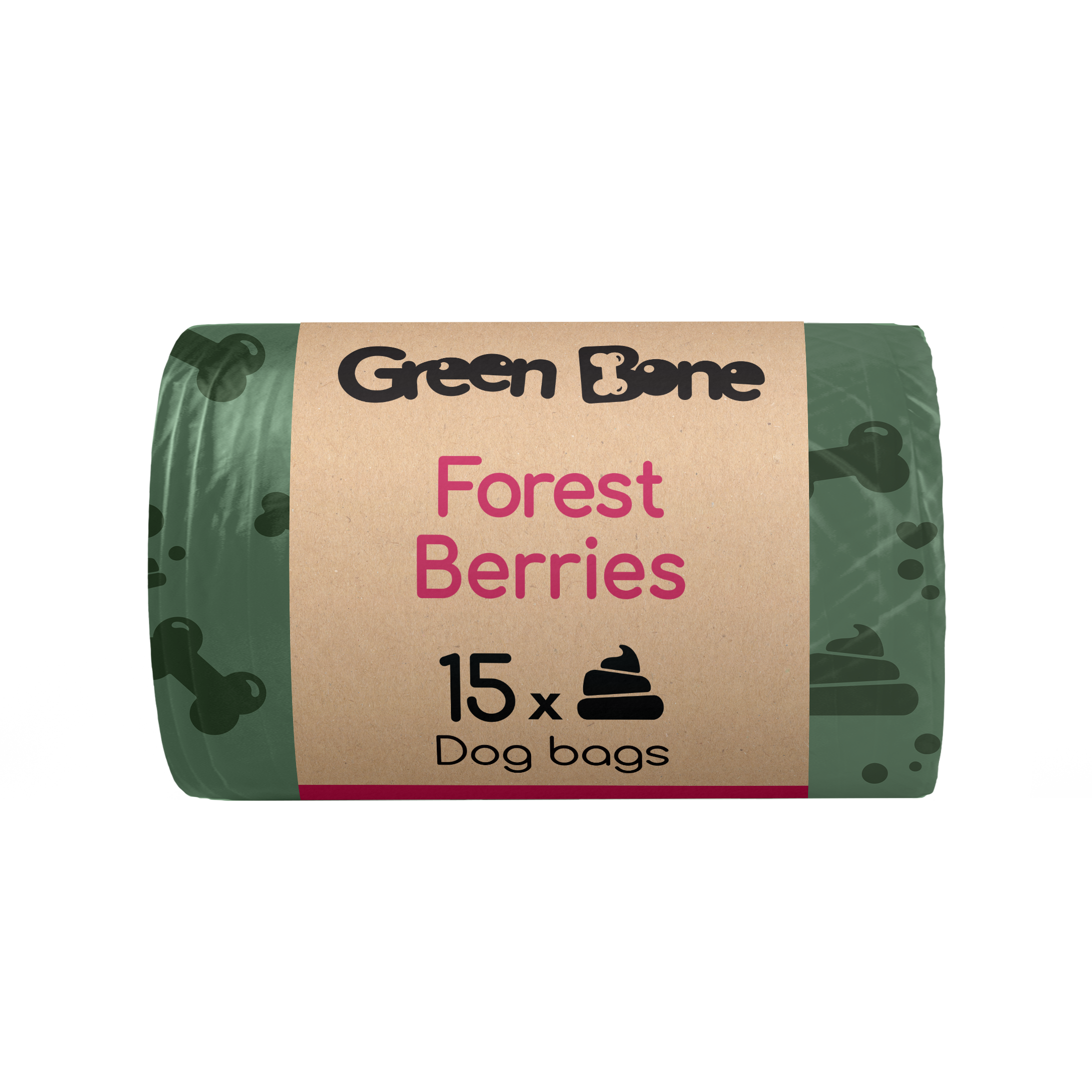Green Bone - Refill Forest Berries Hundbajspåsar 15 påsar - Hund - Hund - ZOO.se