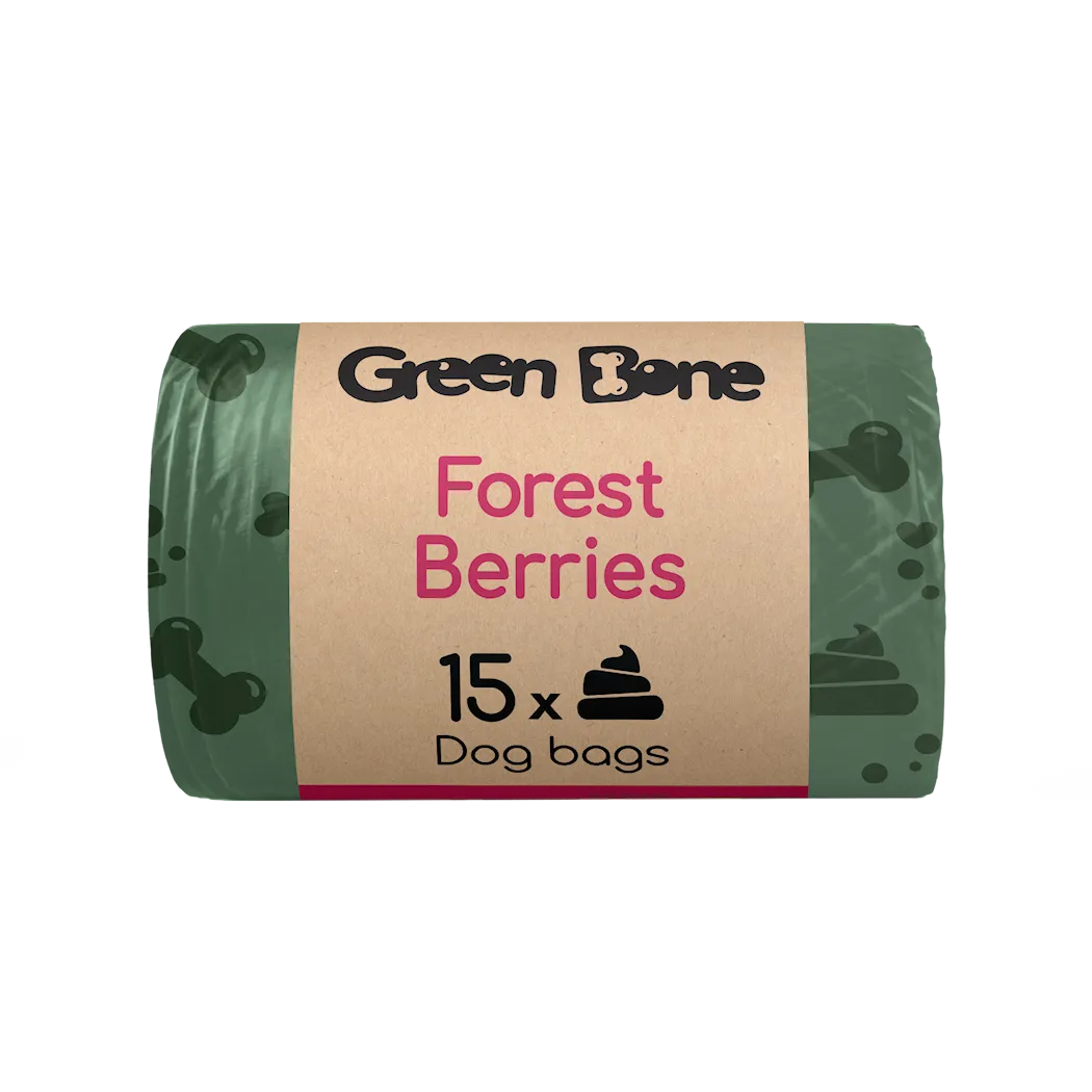 Green Bone Refill Forest Berries Hundbajspåsar