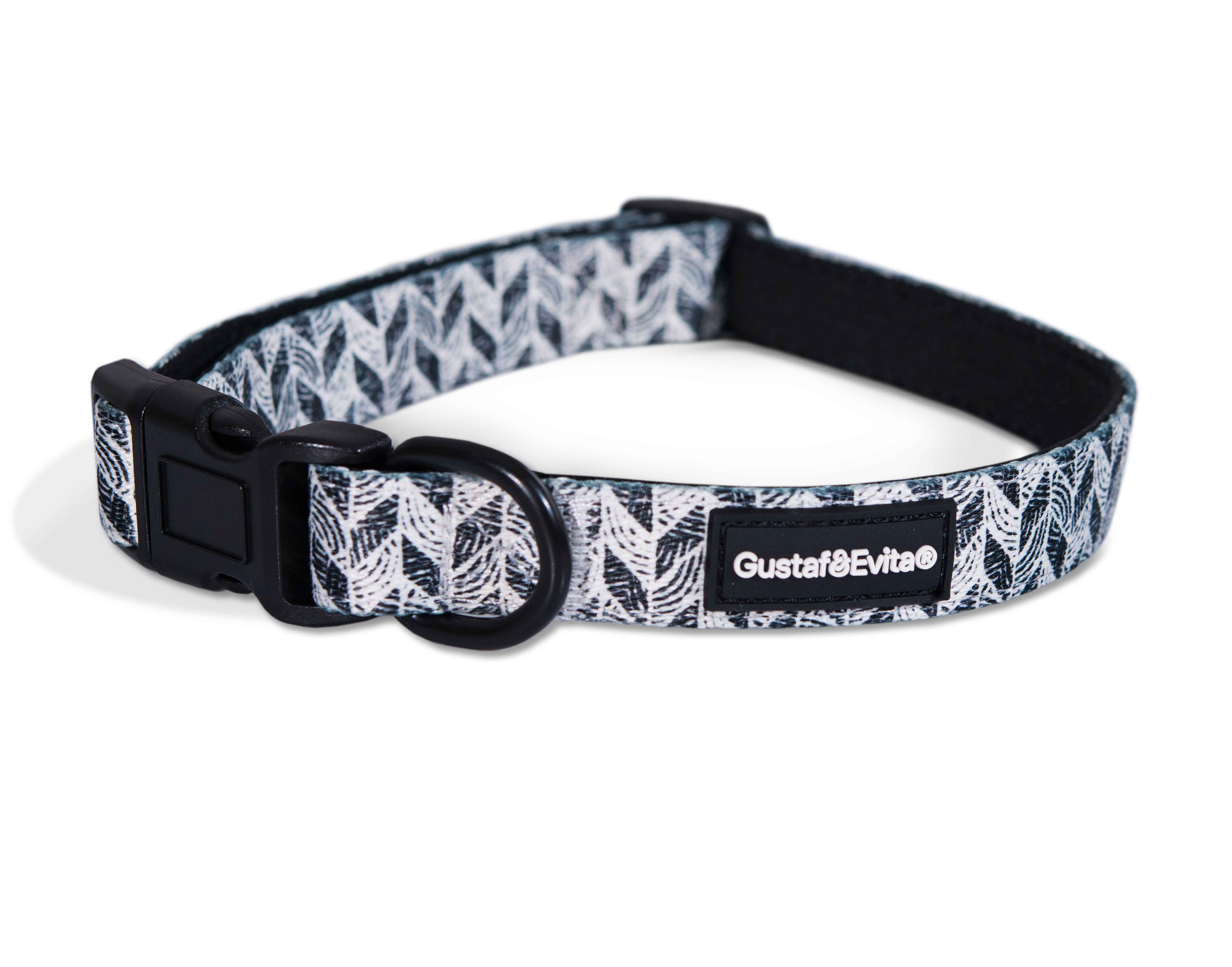 Gustaf och Evita - Hundhalsband Trendish ställbart M, 20mm x 41-66cm Mönstrad - Hund - ZOO.se