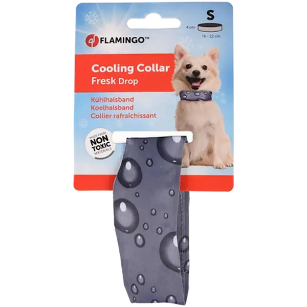 Cooling Collar Fresk Drop Grey M 28-36cm