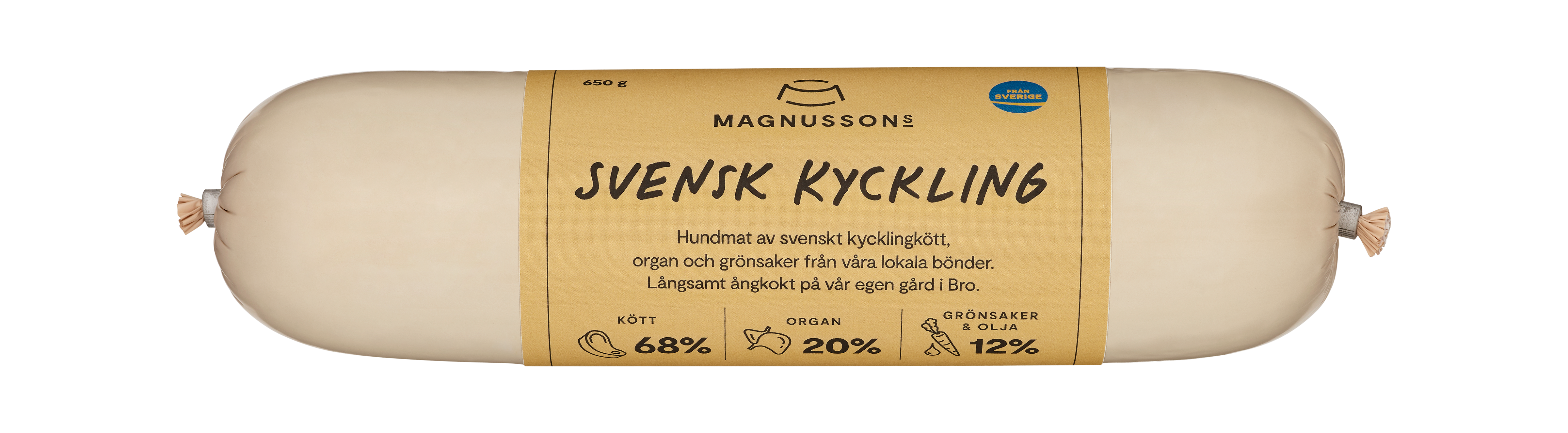 Magnussons - Svensk kyckling - 650g - Hund - Hundmat & hundfoder - Våtmat & Våtfoder för hund - ZOO.se