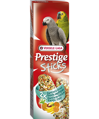 Versele-Laga - Prestige Sticks Parrots Exotic Fruit 140 g - Fågel - Fågelgodis & Kräcker - ZOO.se
