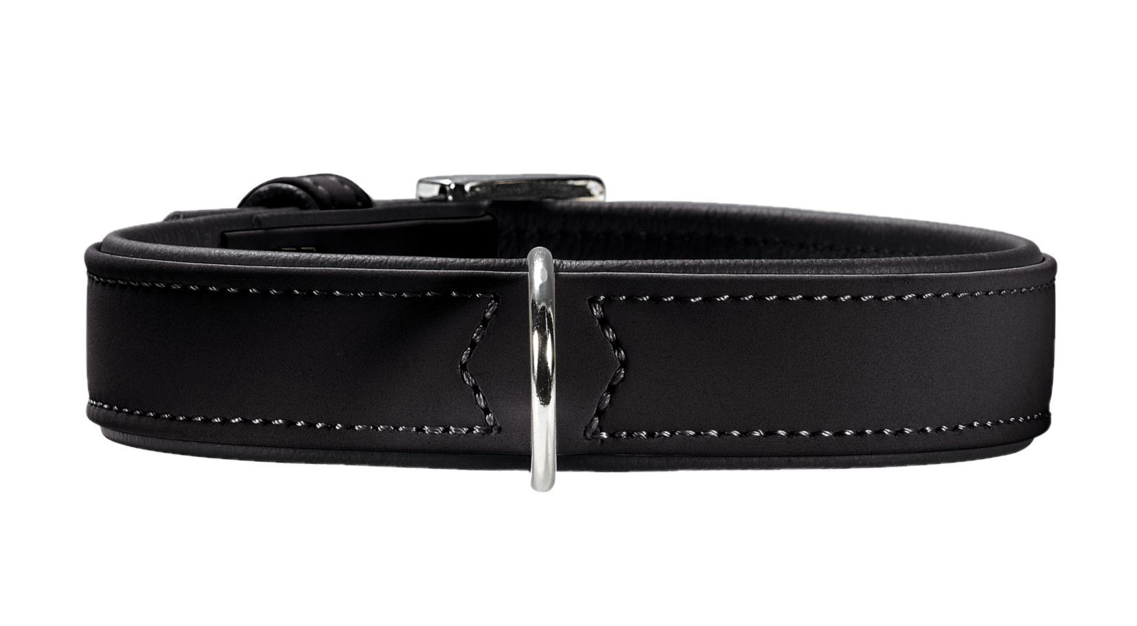 Hunter - Hundhalsband Softie Artificial Leather Svart XS-S 40cm - Hund - ZOO.se