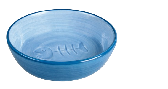 Keramikskål katt fiskben 0,2 L 13 cm