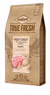 Carnilove - Carnilove Dog True Fresh Turkey Puppy - Kuivaruoka koiranpennuille, kalkkuna 11,4 kg - Koirat - Koiranruoka - Kuivaruoka