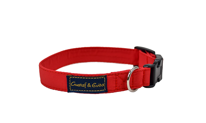 Gustaf och Evita - Ställbart Röd 16-20cm - Hund - Hund - Halsband - ZOO.se