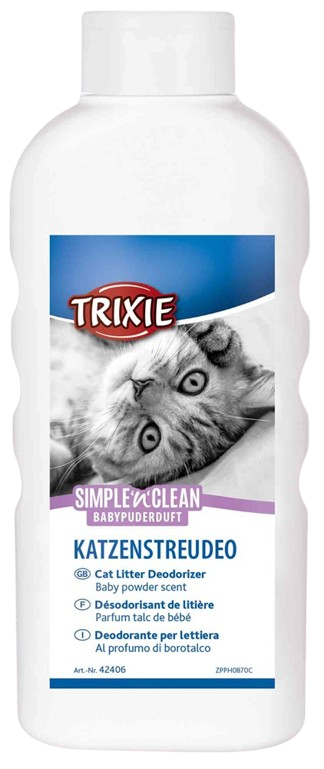 Simple´n´Clean kattsandsdeo, 750 g, babypuder - Katt - Kattlådor & toaletter för katt - Kattspadar & tillbehör för kattlåda - Trixie - ZOO.se