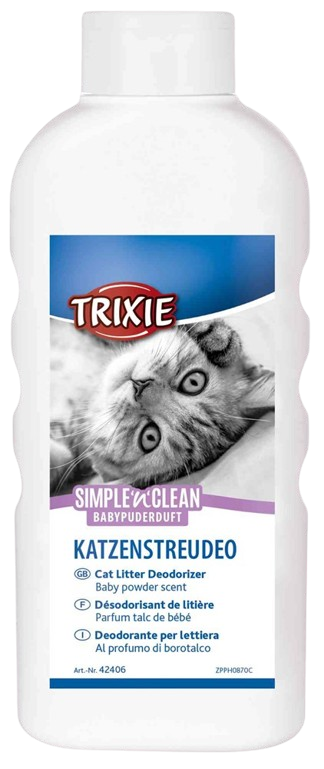 Simple´n´Clean kattesand deodorant, 750 g, babypulver - Katt - Kattedo & kattetoalett - Toalett-tilbehør & kattespader - Trixie