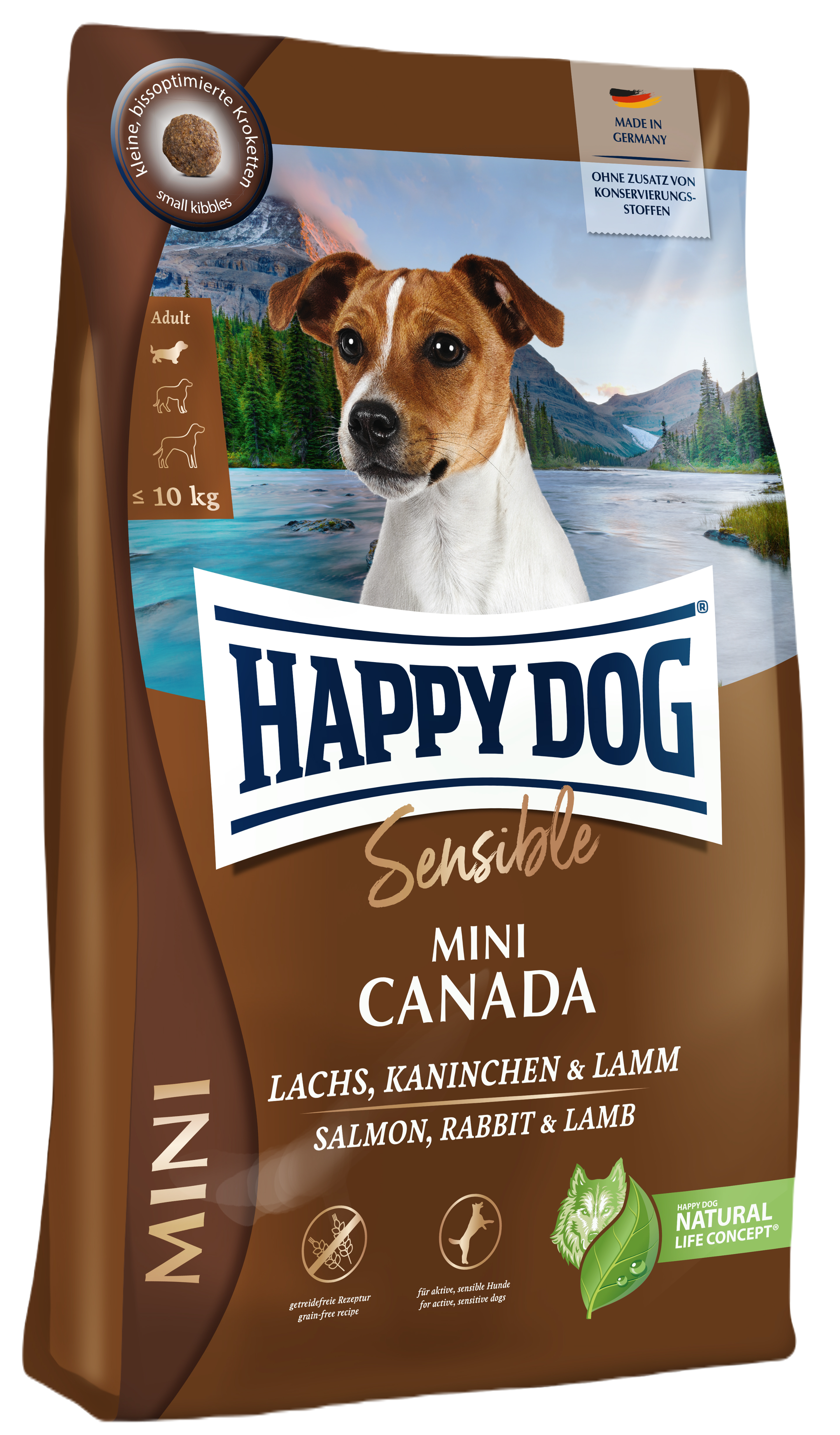Happy Dog - Sensible Mini Canada Salmon, Rabbit & Lamb 4 kg - Hund - Hundmat & hundfoder - ZOO.se