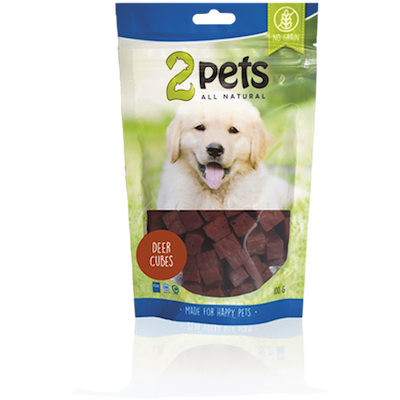 Preview of 2 Pets Dogsnack Deer Cubes 100 g