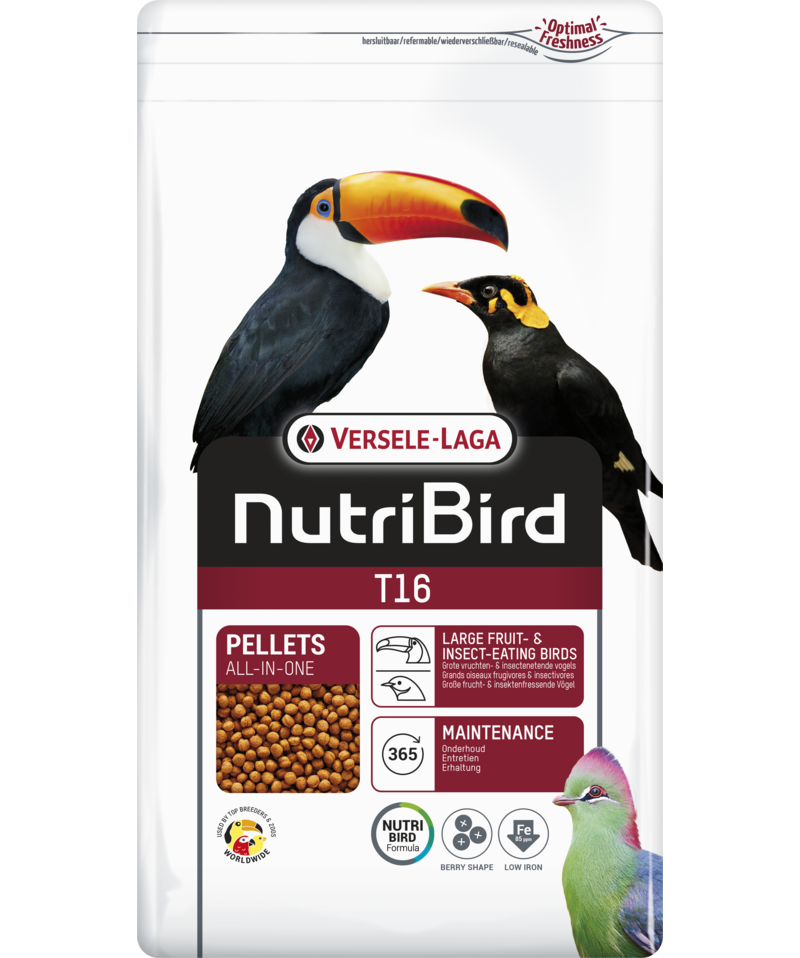 Versele-Laga - NutriBird T16 10 kg - Fågel - Fågelmat & Fågelfoder - Fågelpellets - ZOO.se
