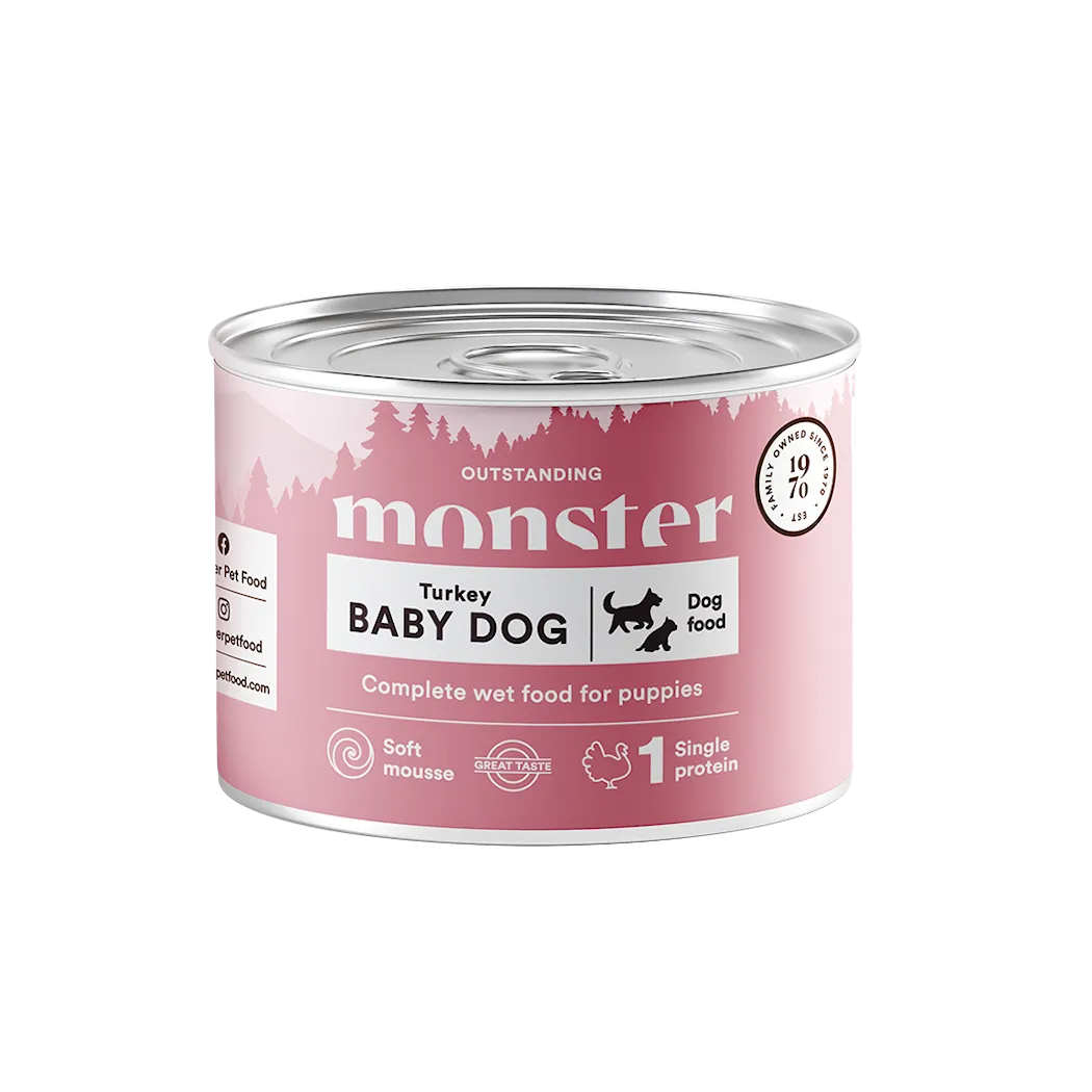 Monster Pet Food Dog Baby Mousse Can 190 g