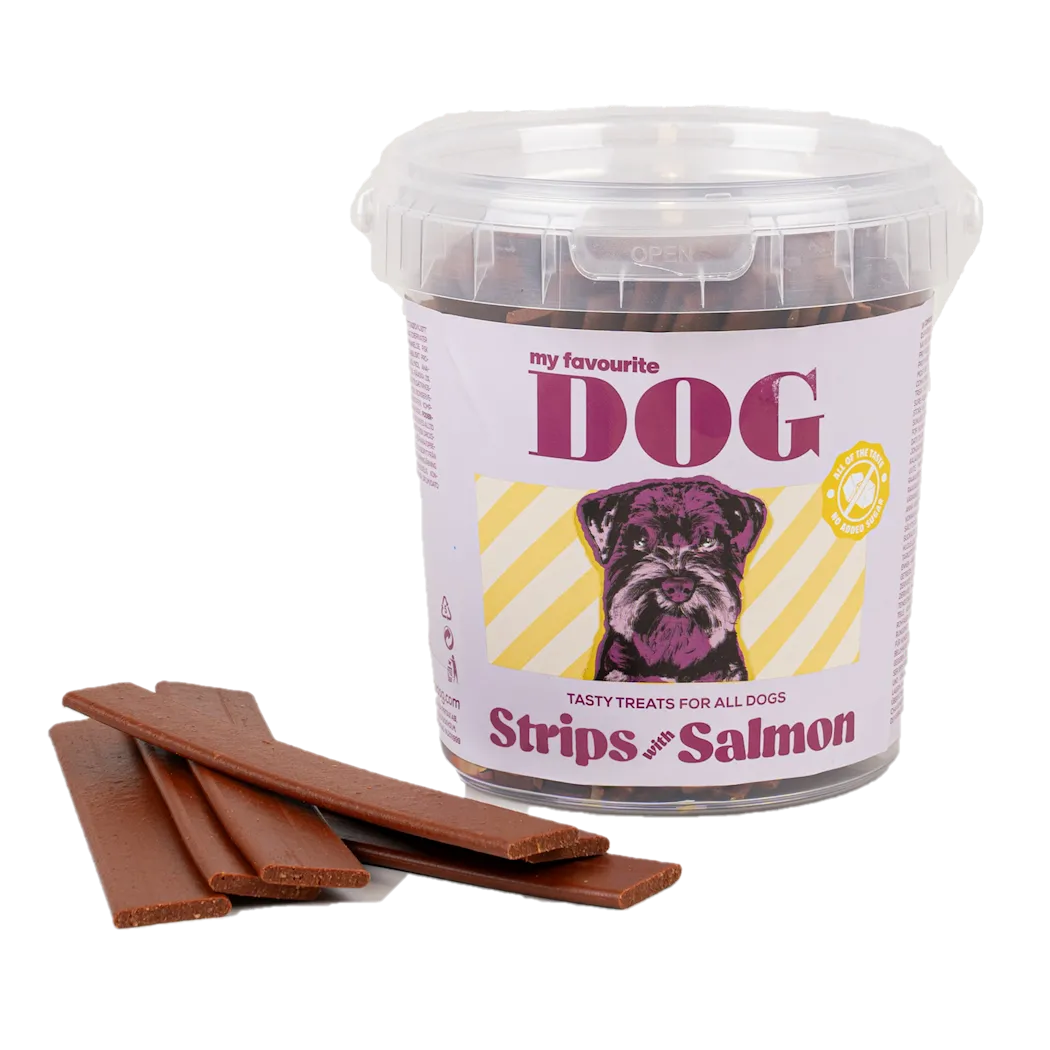 My favourite DOG Strips with Salmon  500 g