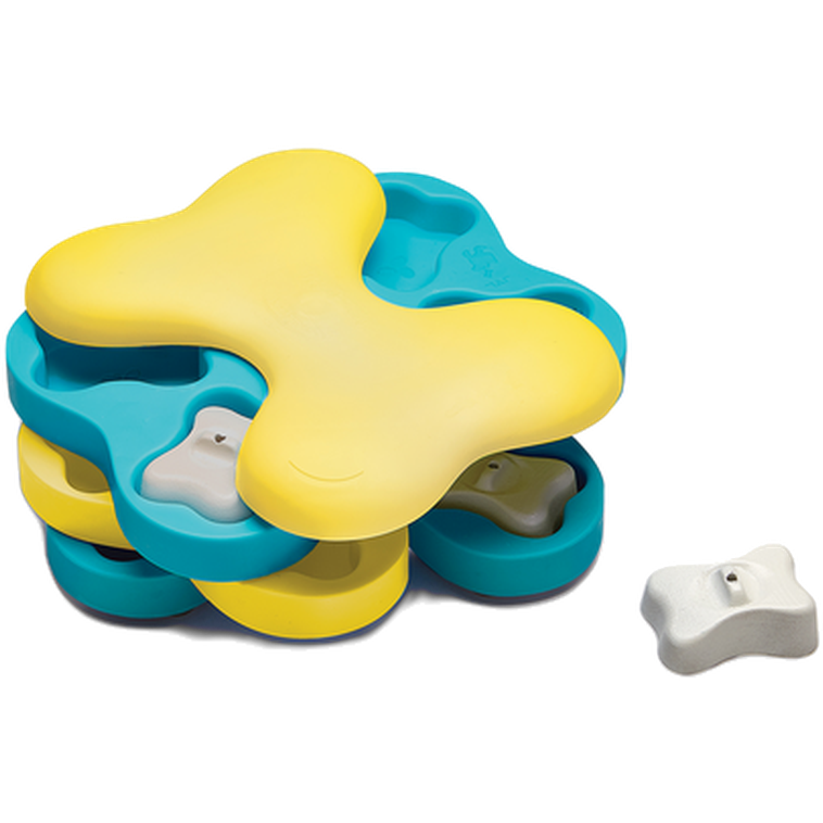 Nina Ottosson - Dog Tornado Plastic, Level 2 (Intermediate) Blue 23,5 x 18 x 7 cm - Hund - ZOO.se