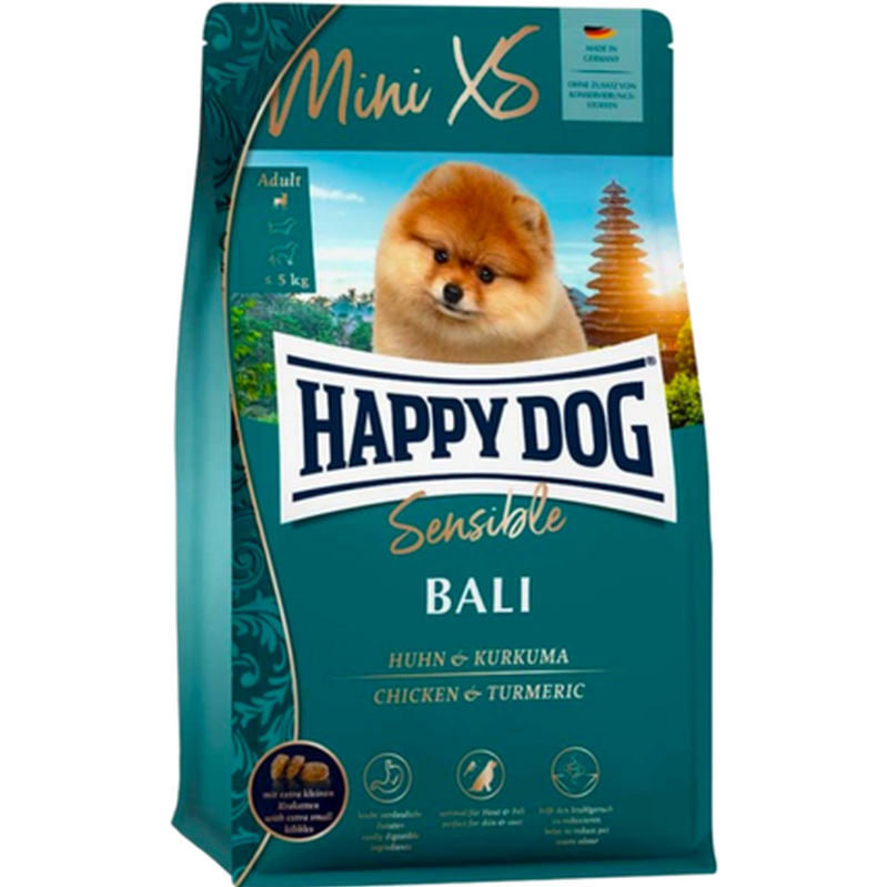 Happy Dog - Sensible Mini XS Bali GrainFree Chicken & Turmeric 1,3 kg - Hund - ZOO.se