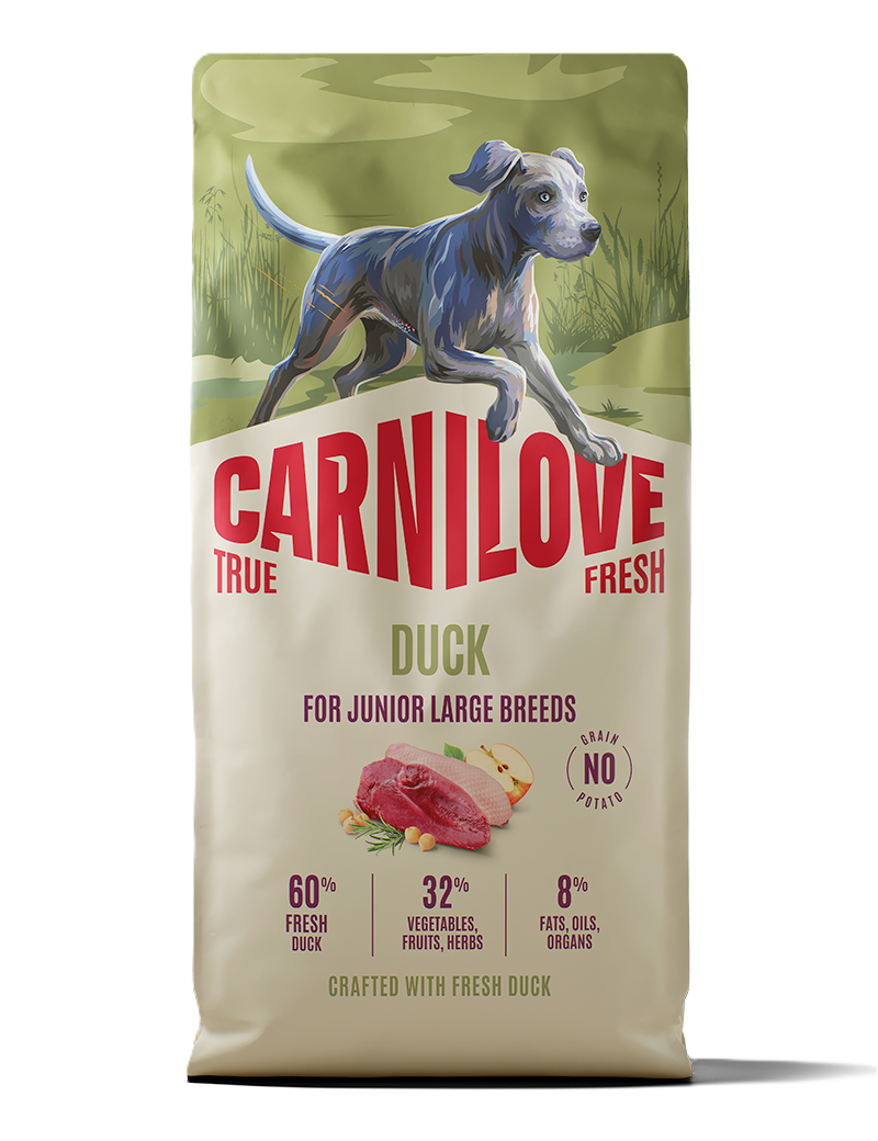 True Fresh Dog Duck for Junior Large Breeds 12kg