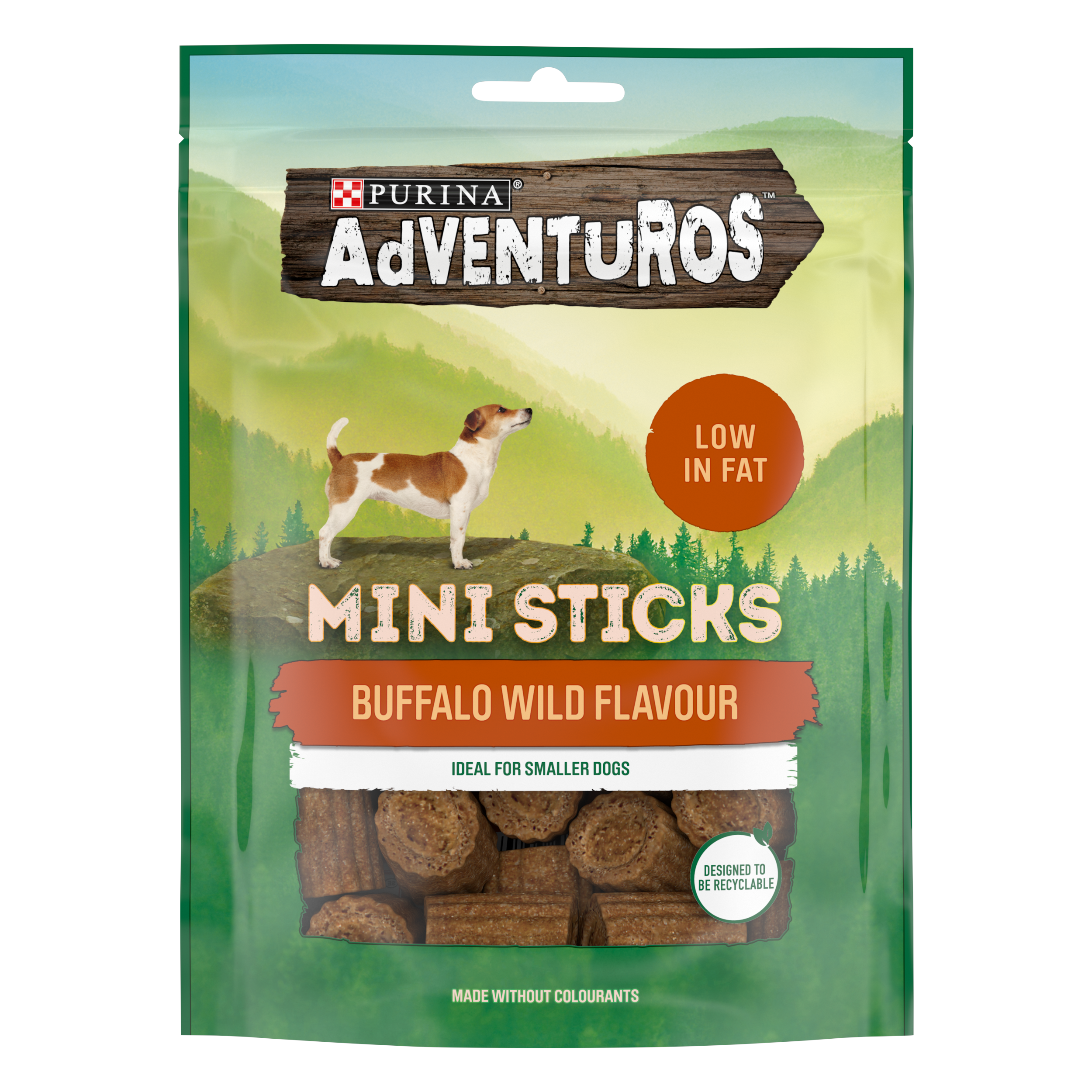 Purina Adventuros - Adventuros Mini Sticks Buffalo Flavour 90 g - Hund - Hundgodis - ZOO.se