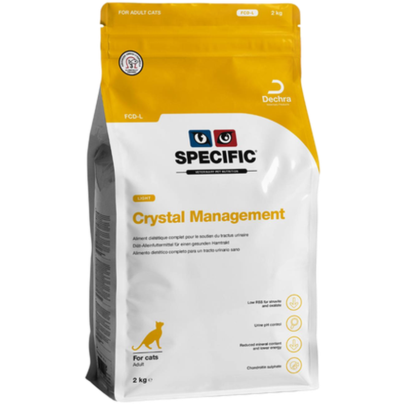 Specific - Cats FCD-L Crystal Management Light 2 kg - Katt - Kattfoder & kattmat - ZOO.se