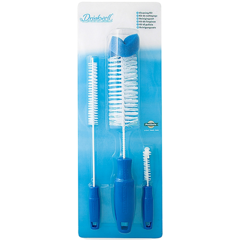 Drinkwell - Pet Fountain Cleaning Kit 3 Brushes Blue 3-pack - Katt - Matplats & Vattenfontäner för katt - ZOO.se