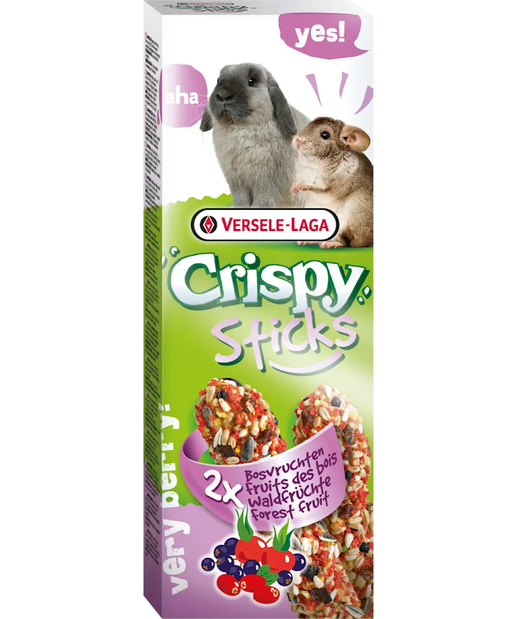 CrispySticks Rabbits-Chinchillas Forest Fruit 2-pack