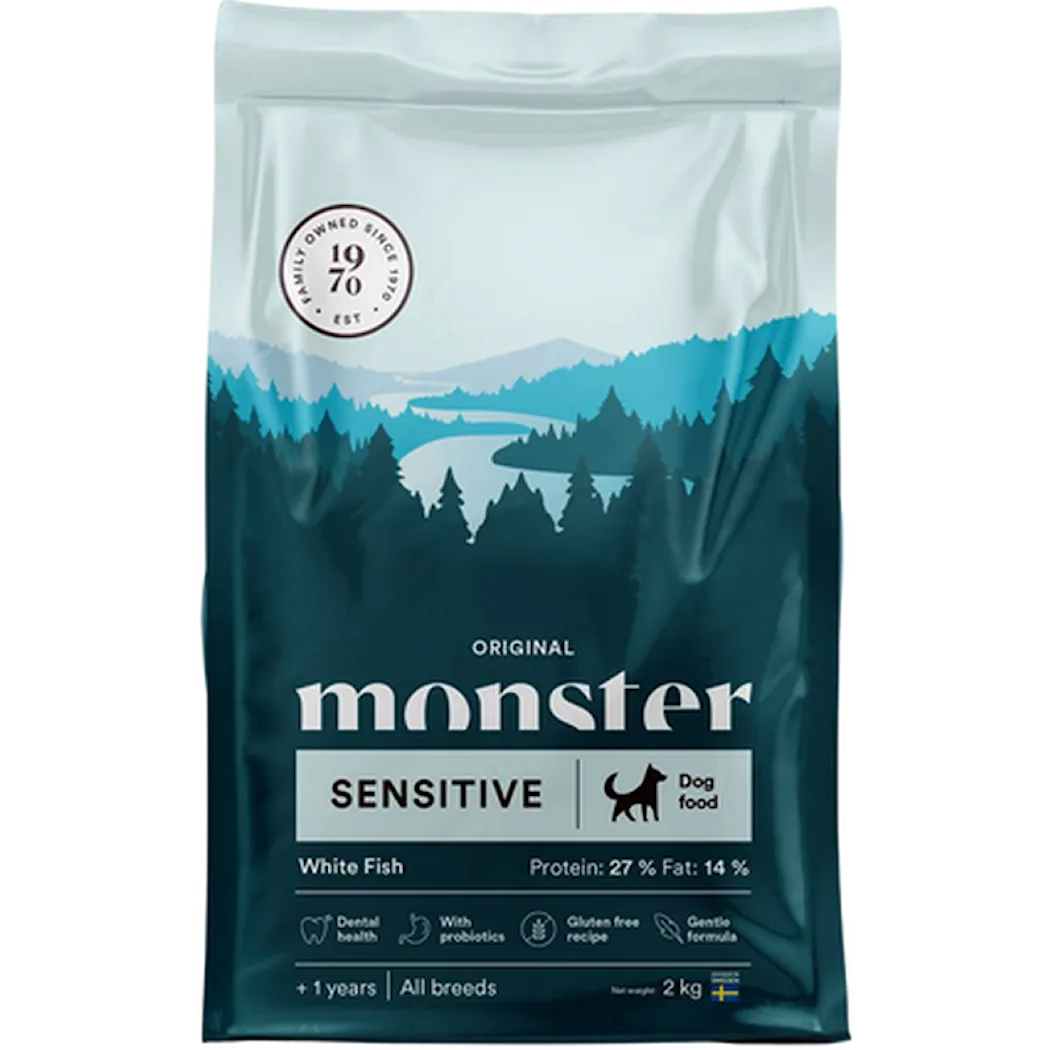 Monster Pet Food Dog Original Sensitive Fish All Breed