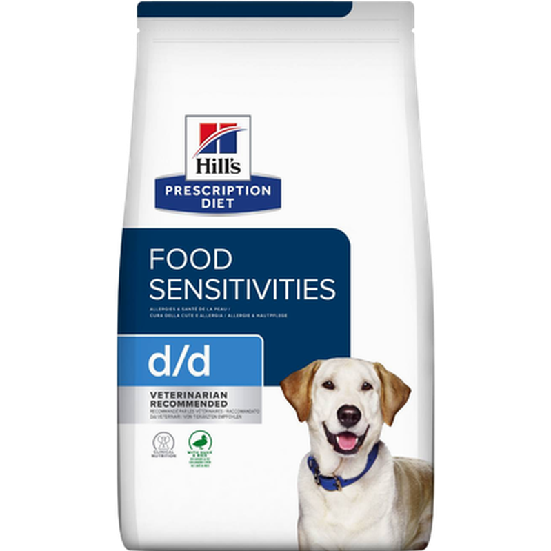d/d Food Sensitivities Duck & Rice - Dry Dog Food 12 kg - Hund - Hundmat & hundfoder - Veterinärfoder för hund, Veterinär - Veterinärfoder För Hundar - Hill's Prescription Diet Dog - ZOO.se