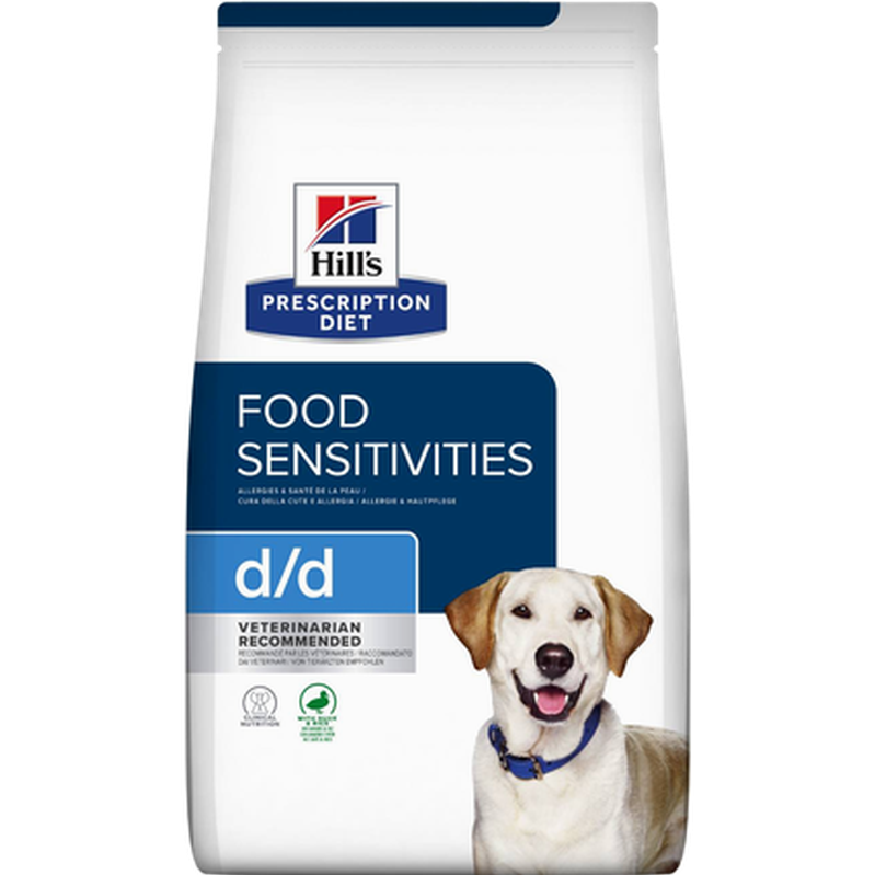 Hill's Prescription Diet Dog - d/d Food Sensitivities Duck & Rice - Dry Dog Food 12 kg - Hund - ZOO.se