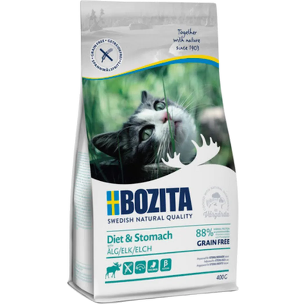 Bozita Katt Feline Diet & Stomach Grain Free Elk