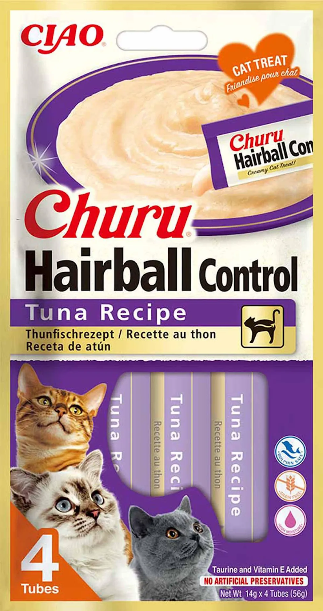 Churu Hairball Control Tuna 4 st