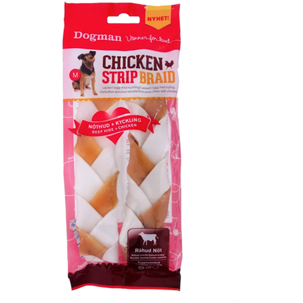 Dogman Chicken Strip Braid 2-pack Medium