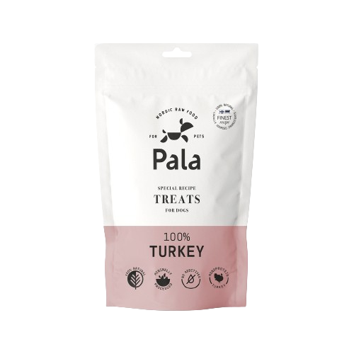 Pala - Treat - 100% Turkey - 100g - Hund - Hundgodis - Allergivänligt hundgodis - ZOO.se