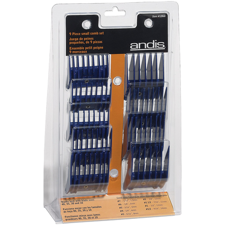 Andis - Universal 9-Pack Distanskam Gray Small - Hund - Pälsvård Trim & Hundbad - ZOO.se
