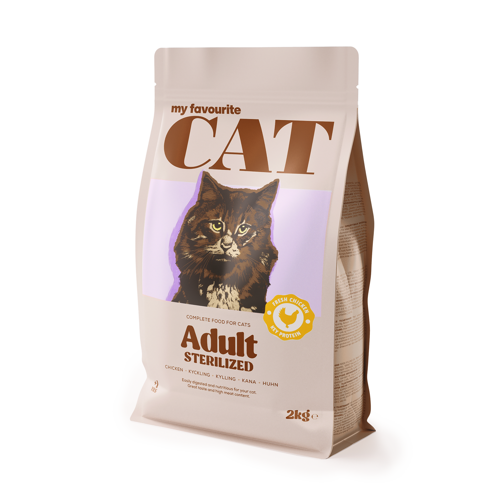 My favourite CAT - Adult Sterilized Chicken 2kg - Katt - Kattfoder & kattmat - Torrfoder till katt - ZOO.se