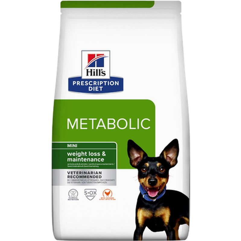 Metabolic Weight Mini Chicken - Dry Dog Food 9 kg - Hund - Hundmat & hundfoder - Veterinärfoder för hund, Veterinär - Veterinärfoder För Hundar - Hill's Prescription Diet Dog - ZOO.se
