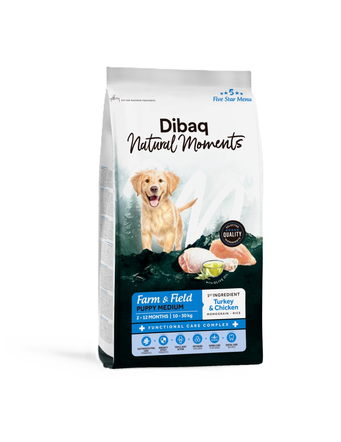 DIBAQ Natural Moments Dog Farm&Field Puppy Medium