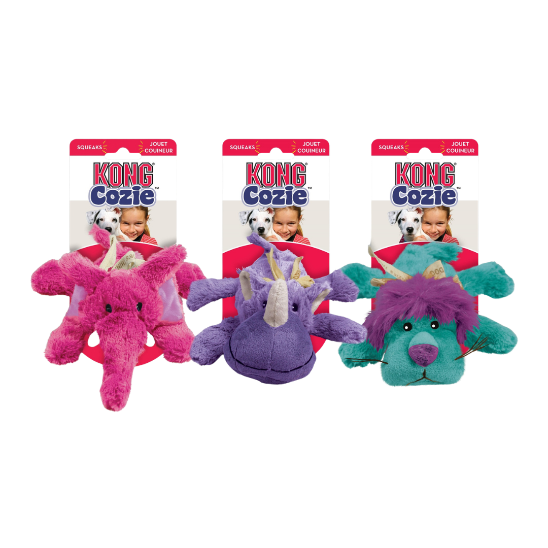 Kong Kong Hundleksak Cozies Brights Mix M