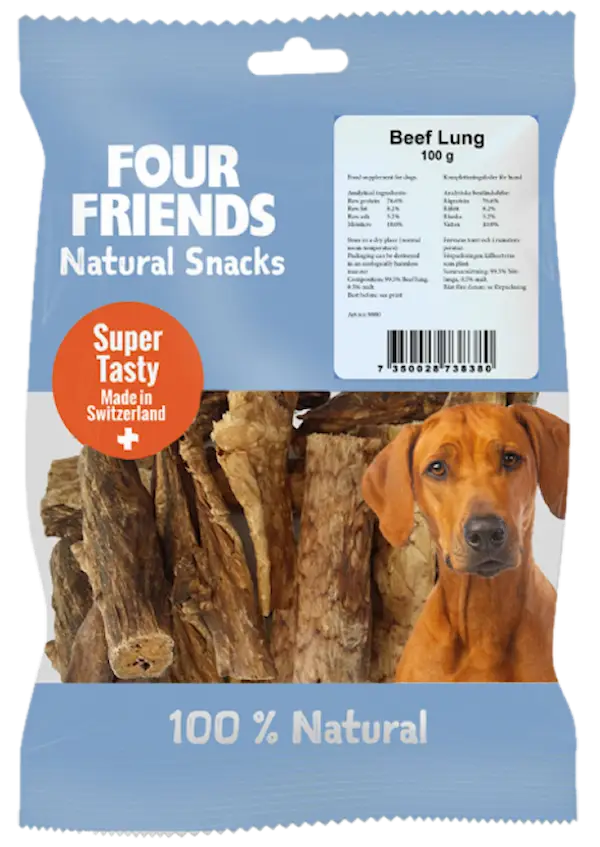 Four Friends Dog Beef Lung 100g