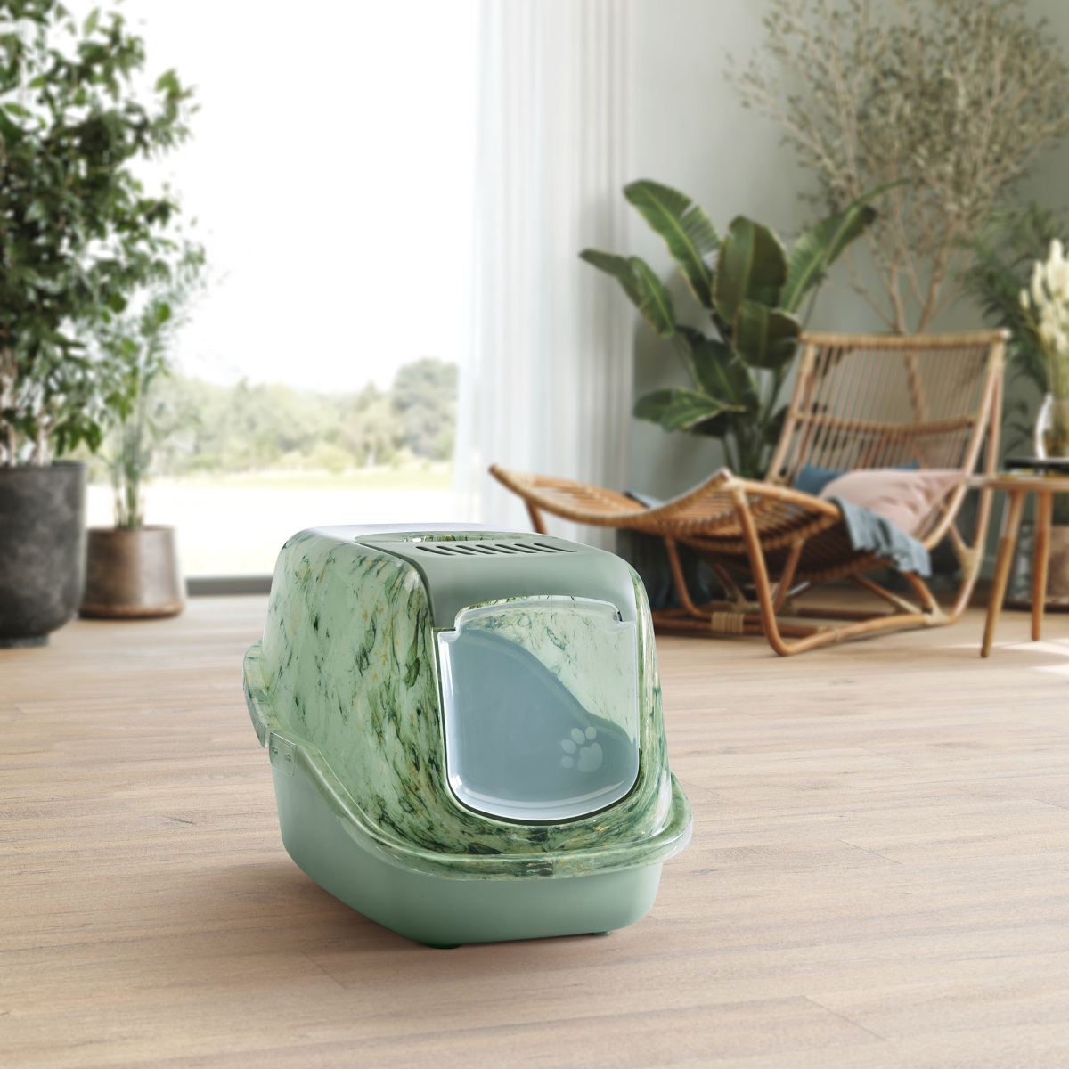 8100 MGLF Nestor Marble amazon green-botanical gre