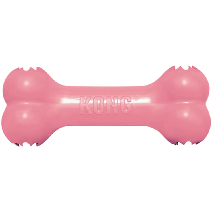 Puppy Goodie Bone Pink/Blue - Hund - Hundleksaker & Spel - Gummileksaker - Kong - ZOO.se