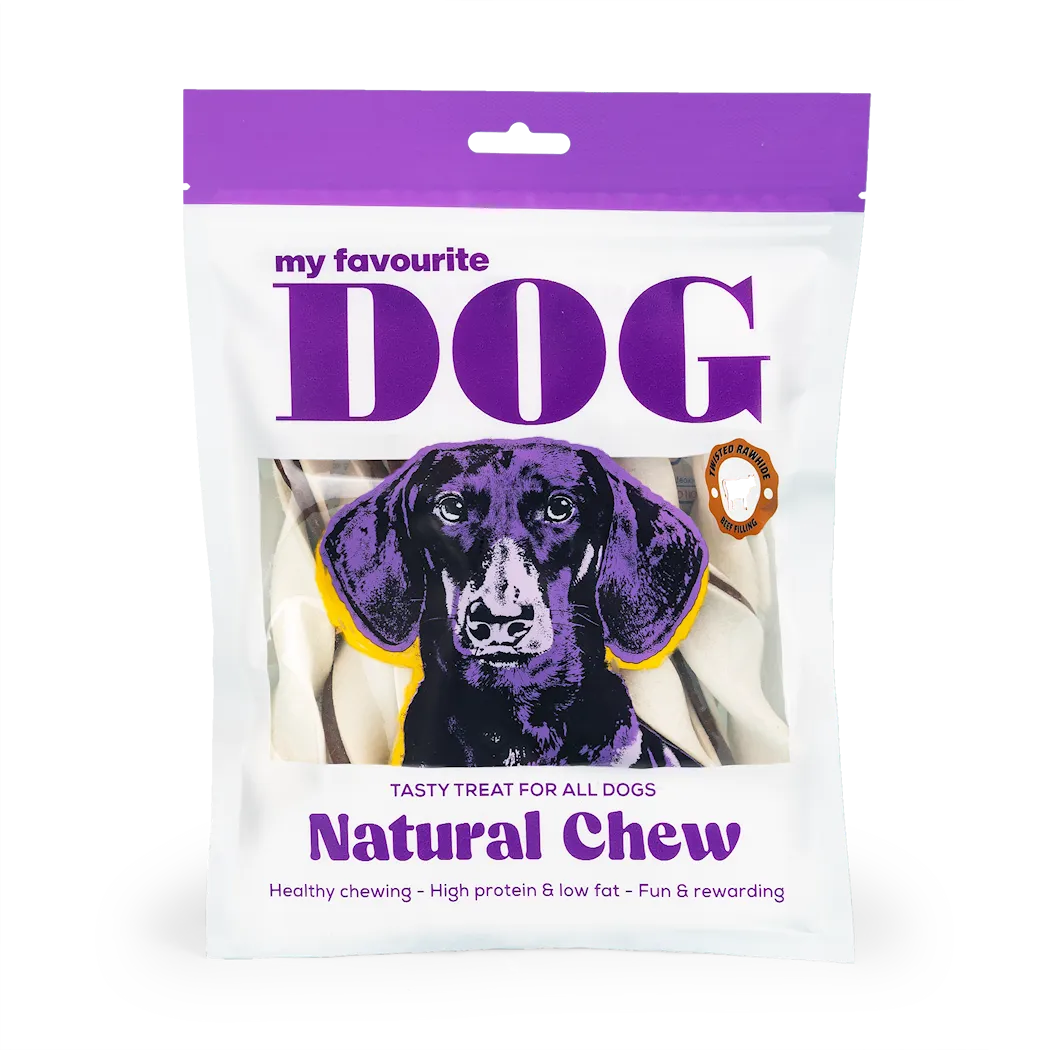 My favourite DOG Filled  Rawhide Twists - Beef 14 cm, 220 g, 10-pack