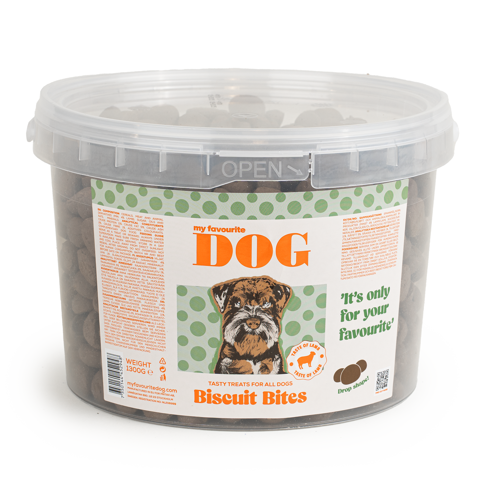 My favourite DOG - Biscuit Bites with lamb flavour 1,3kg - Hund - Hundgodis - ZOO.se