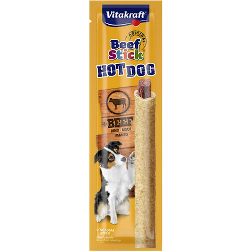 Dog Beefstick Hotdog Yellow 30 g