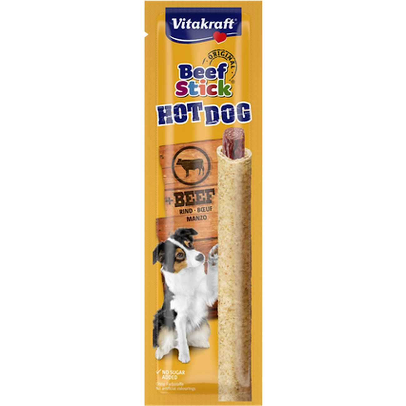 Dog Beefstick Hotdog Yellow 30 g