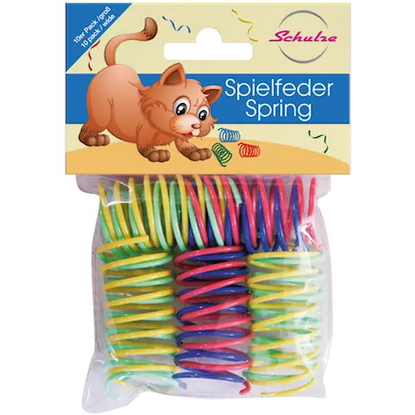 Cat Toy Spring 10-pakning med blandede farger