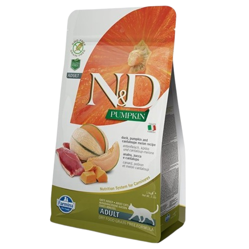 Farmina - Cat N&D Pumpkin & Duck Adult 1,5 kg - Katt - Kattfoder & kattmat - ZOO.se