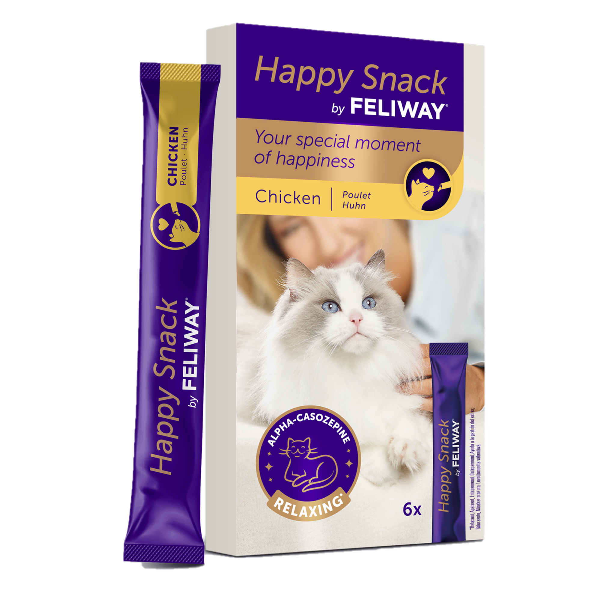 Feliway - Happy Snack 6x15g - Katt - Kattvård & Tillskott - Feromoner för katt - ZOO.se