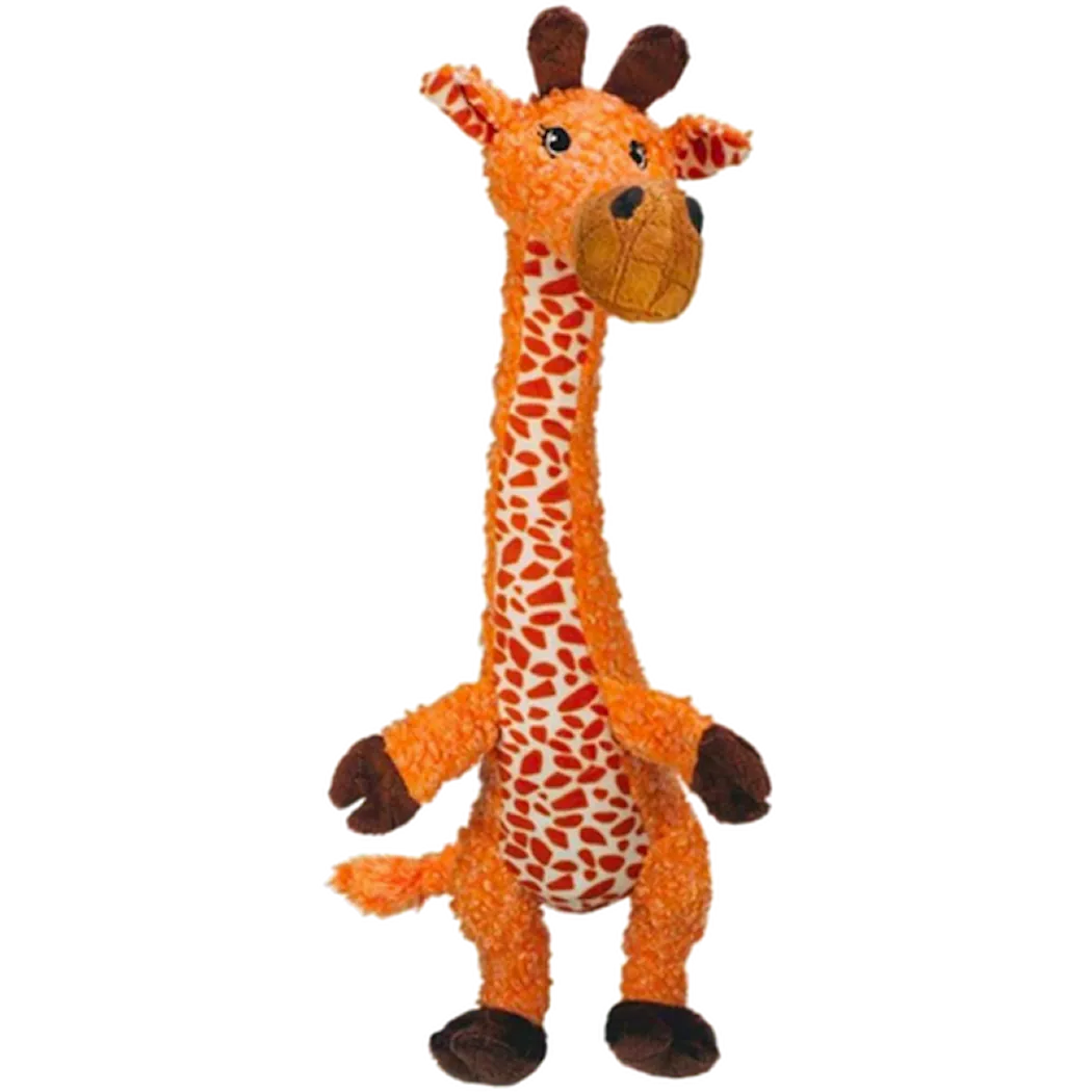 Shakers Luvs Giraffe Dog Toy Orange Large
