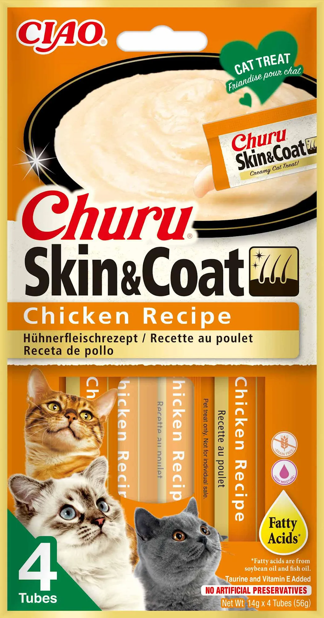 Churu Skin & Coat Chicken 4 st
