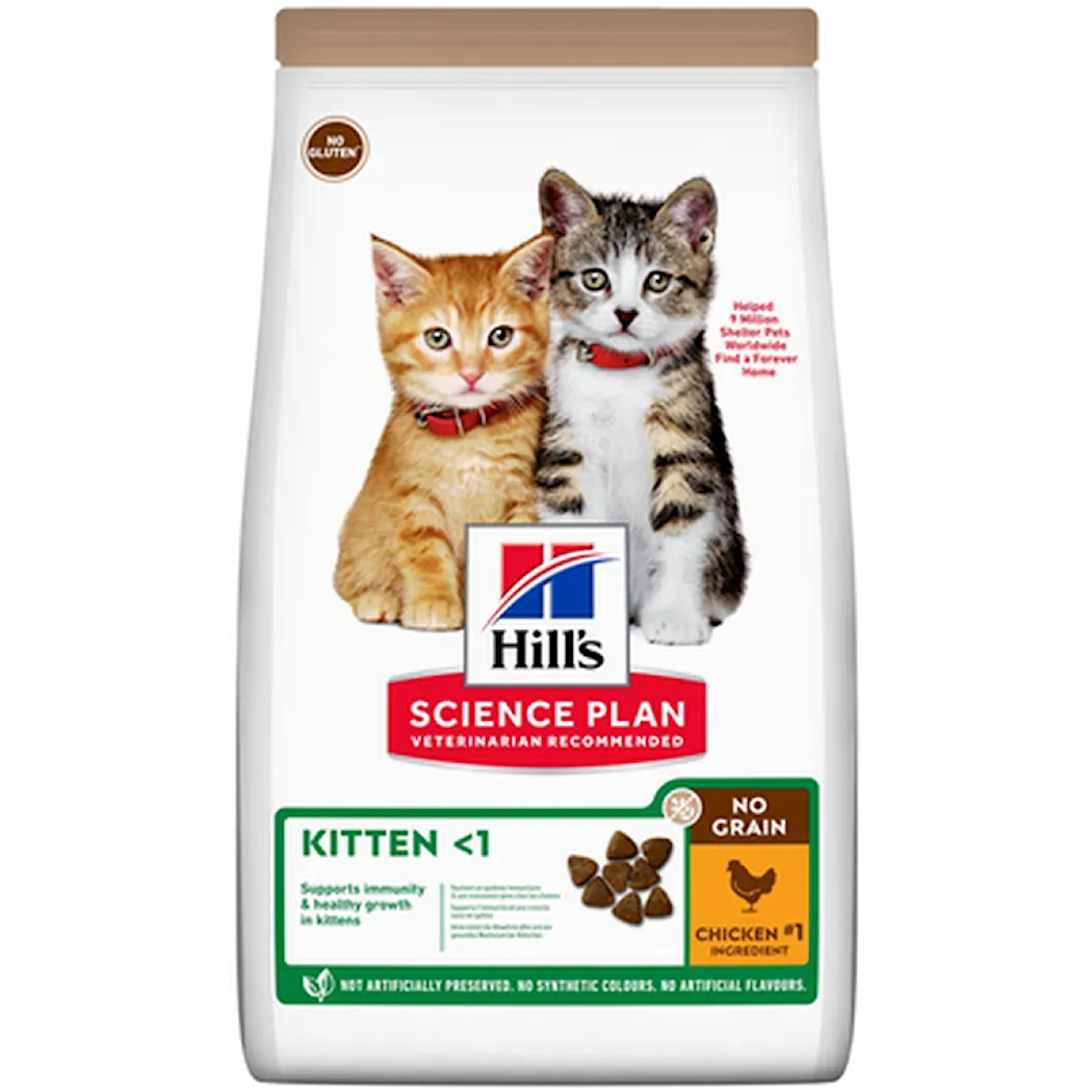Hills Science Plan Kitten No Grain Chicken & Potato - Dry Cat Food Grainfree 1,5 kg